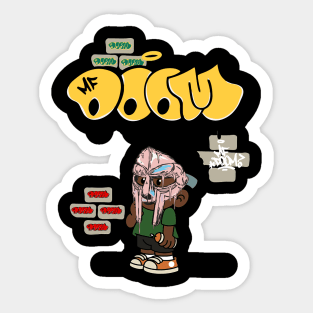 mf doom child Sticker